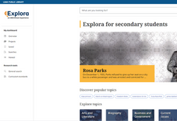 Explora Secondary School database image.