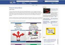 Financial Literacy Basics (Weiss Ratings) website image.