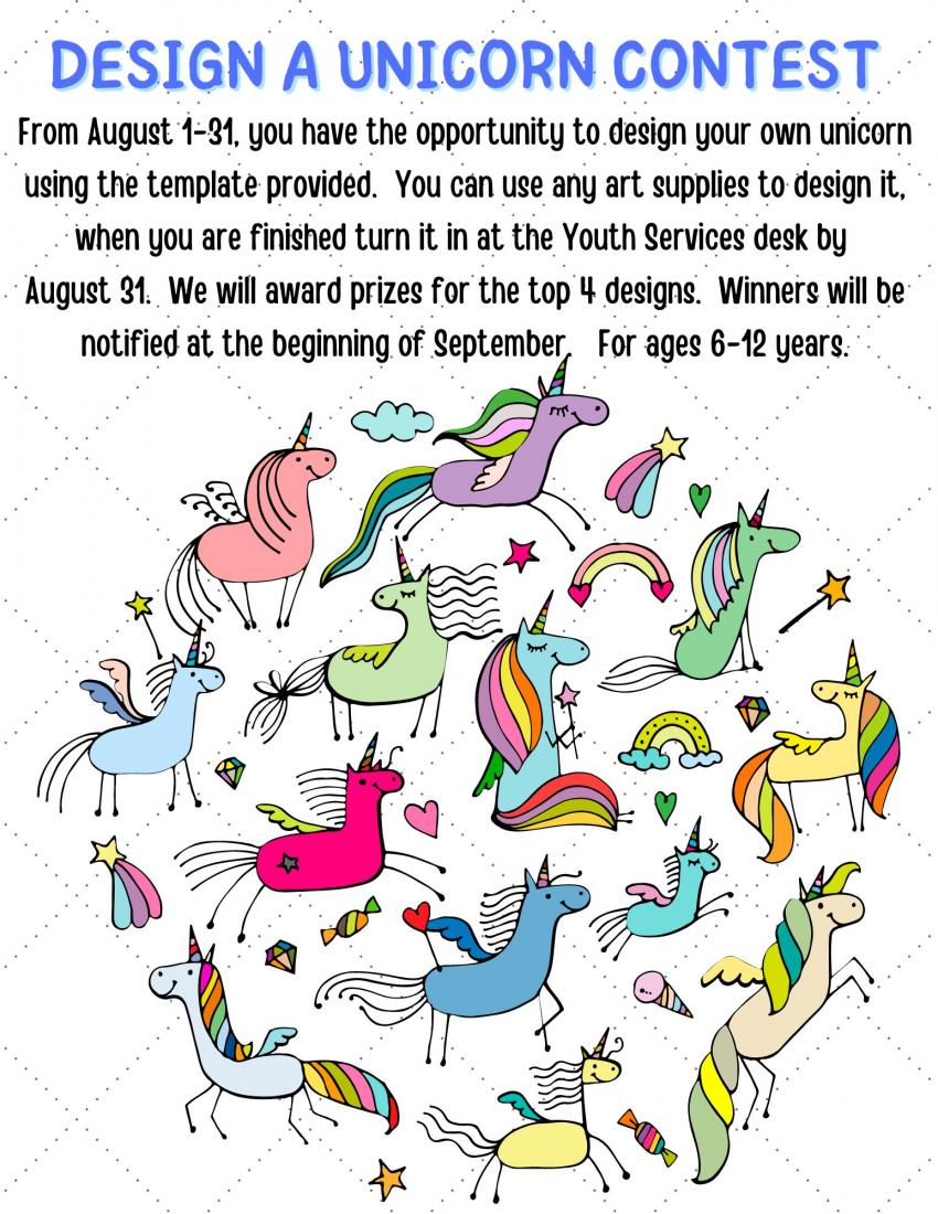 Design a Unicorn Contest Directions Flyer