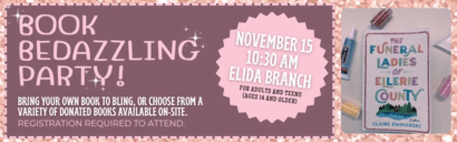 book bedazzling party